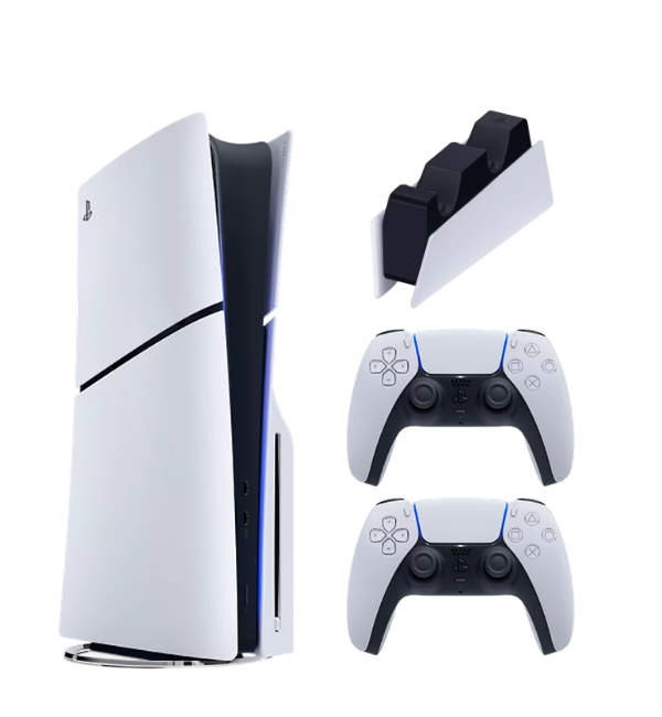 Sony Playstation 5 Slim Cd'li + 2. Dualsense Ps5 Kol + Sony Şarj Istasyonu